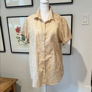 GAP Beige Patterned Shirt